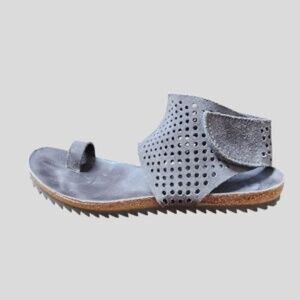 Pedro Garcia Venus Perforated Ankle Cuff Sandals EU39, US9